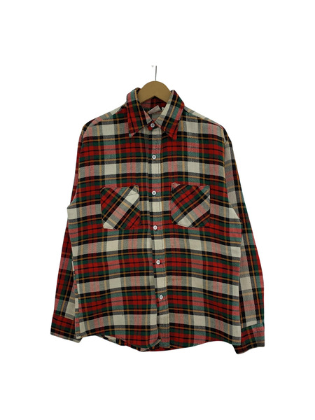 70s big mac flannel heavy 赤系 M