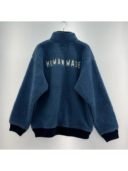 HUMAN MADE ジャケット Boa Fleece Pullover 青 (XL)