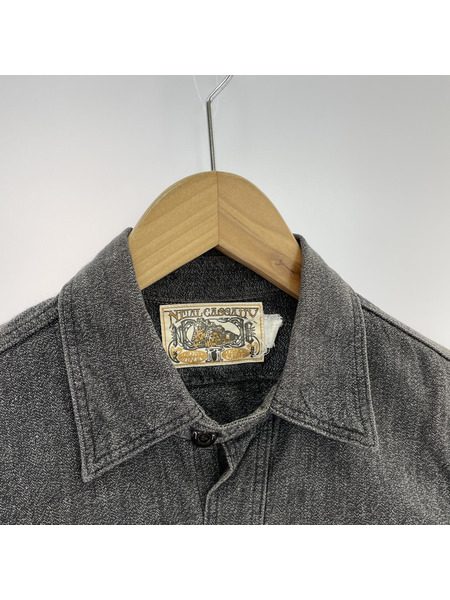 FREEWHEELERS NEAL CASSADY L/Sブラックシャンブレーシャツ