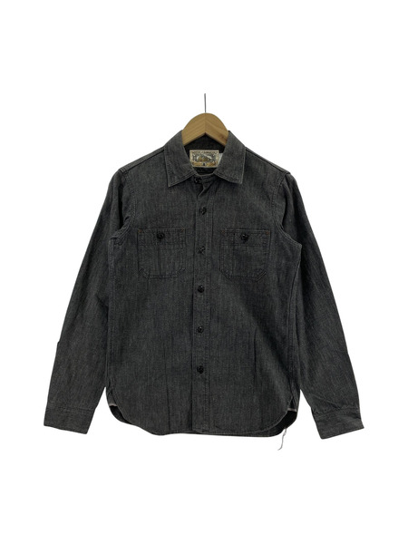 FREEWHEELERS NEAL CASSADY L/Sブラックシャンブレーシャツ