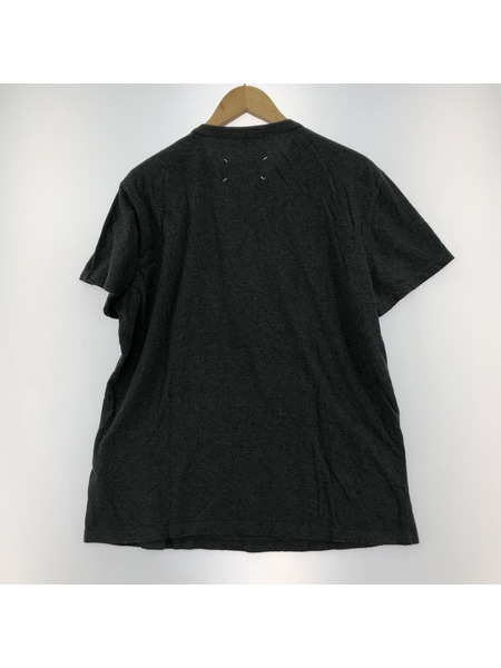 MAISON MARGIELA 反転ロゴ刺繍Tee 46 ブラック S50GC0659