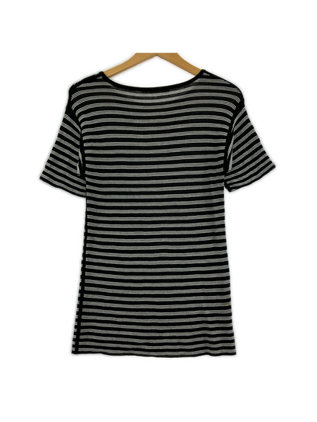 T BY ALEXANDER WANG 半袖Tシャツ・カットソー ボーダーカットソー/XS/白黒