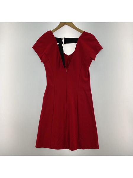 ARMANI EXCHANGE ノースリーブワンピース バックオープン SSワンピース 赤[値下]