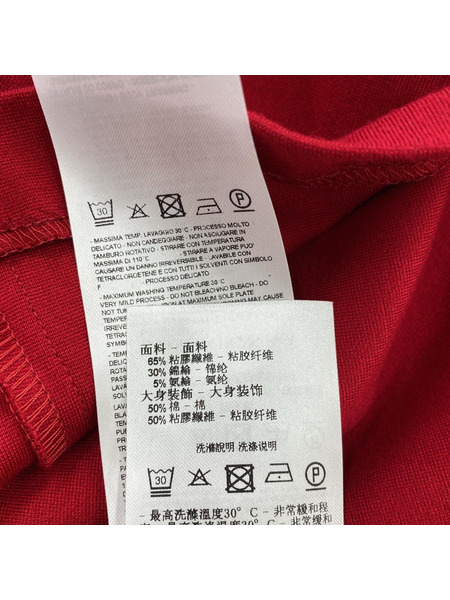 ARMANI EXCHANGE ノースリーブワンピース バックオープン SSワンピース 赤[値下]