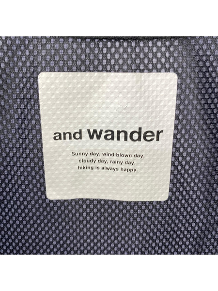 and wander パーカー(ジップアップ) ナイロンジャケット ブラック 3