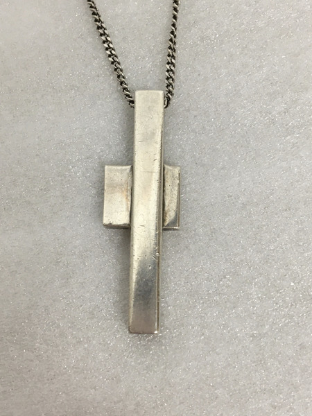 GUCCI ITALY CROSS NECKLACE シルバー925