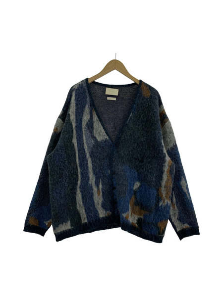 YOKE 21AW ROTHKO JACQUARD CARDIGAN 青 (2)｜商品番号