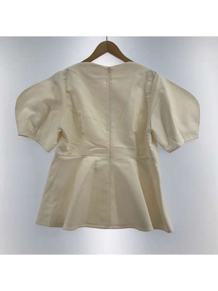 半袖Tシャツ・カットソー Heve　ハートネックペプラムブラウス[値下]