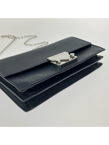 EMPORIO ARMANI 長財布 ミニショルダー 紺