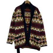 Altea カーディガン Altea ショールカラー カーディガン フェアアイル柄