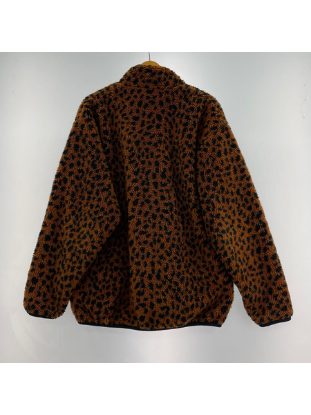 WACKO MARIA REVERSIBLE LEOPARD BOA FLEECE JACKET L