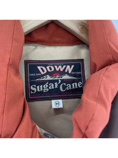 SUGAR CANE ダウンベスト レザー切替エ