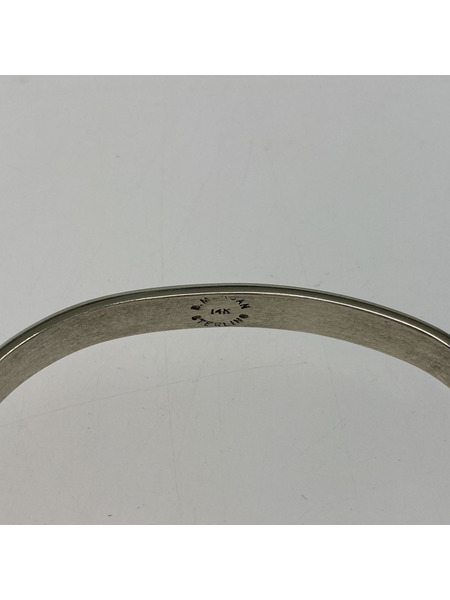 ナバホ Bruce Morgan 14K シルバーバングル