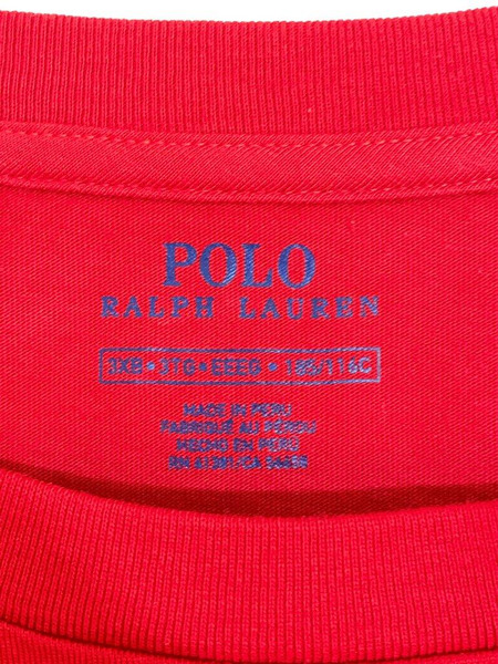 未使用品 POLO RALPH LAUREN Tシャツ (3XB) RED[値下]