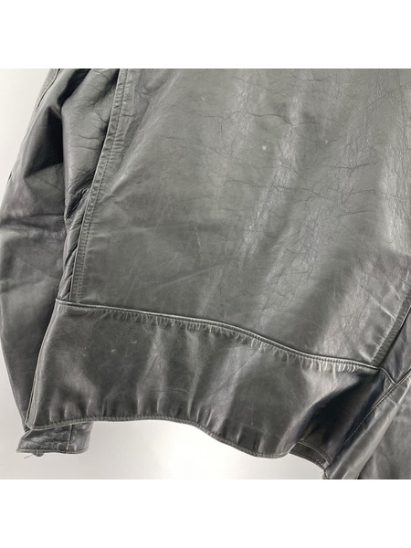 OLD・VINTAGE ライダース 60~70s BROOKS シングル ライダースジャケット (42) 黒