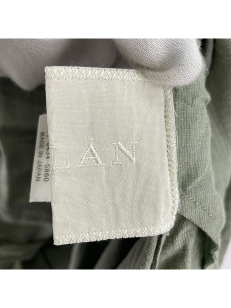 半袖ワンピース MYLAN パイピングSSワンピース S グリーン