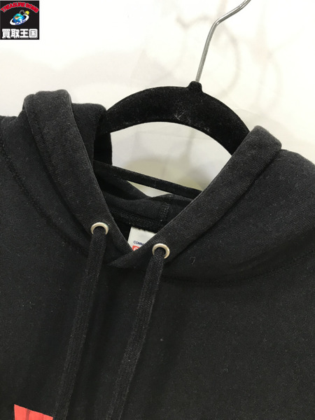 Supreme×COMME des GARCONS Box Logo Hooded Sweatshirt (M)/17SS/シュプリーム×コムデギャルソン/メンズ/パーカー/黒/ブラック/カットソー[値下]