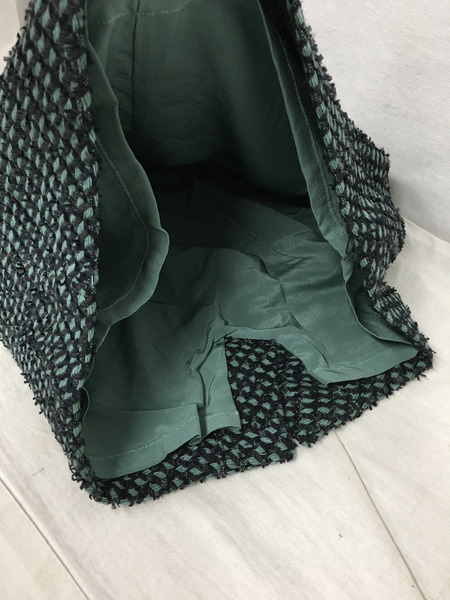 FENDI ツイードミニスカート 緑