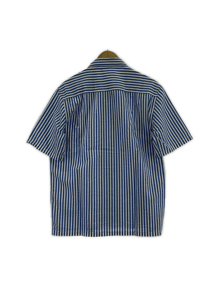 半袖シャツ SUNFLOWER SPACE SHIRT ブルー