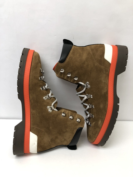 HERMES Denivele スウェードレザーブーツ ブラウン＆オレンジ