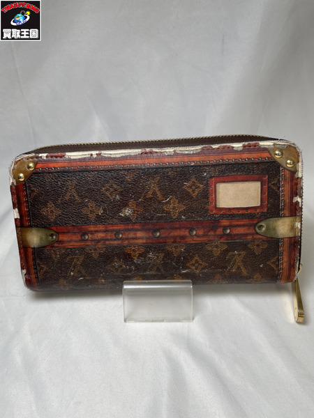 状態考慮 長財布 トランクタイム ラウンドジップウォレット