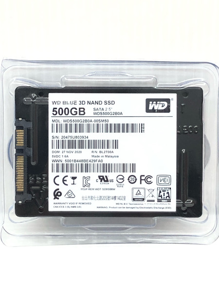ウエスタンデジタル WD Blue WDS500G2B0A-EC 500G 2.5インチ