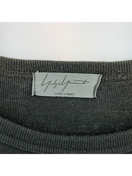 Yohji Yamamoto S/S無地ヘビーカットソー ブラック