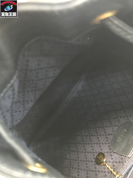 GUCCI グッチ 003.3444 バンブー リュック レザー ダークネイビー