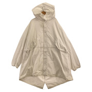 ミリタリージャケット US ARMY モッズコート スノーカモ 白 (L)