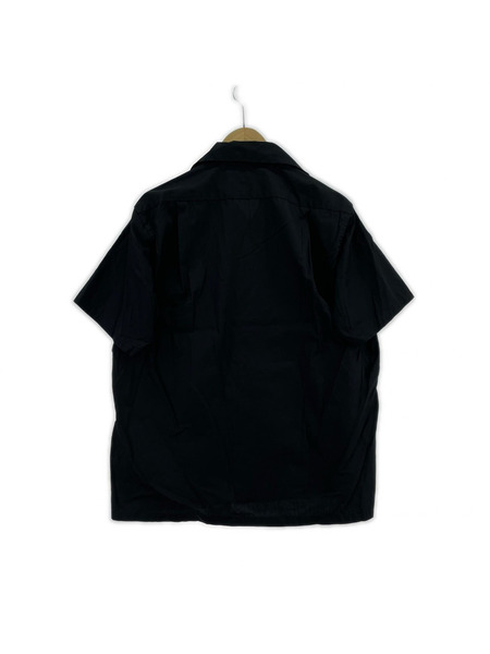 EVISU 半袖シャツ 開襟シャツ 黒（38）