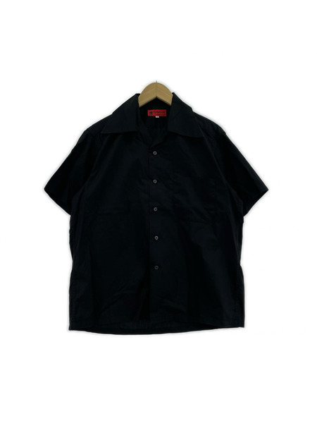 EVISU 半袖シャツ 開襟シャツ 黒（38）