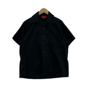 EVISU 半袖シャツ 開襟シャツ 黒（38）