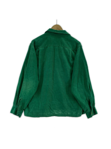 OLD・VINTAGE 長袖シャツ 50s コーデュロイシャツ 緑