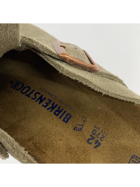 BIRKENSTOCK サンダル Boston / ボストン スエードレザー - トープ 42
