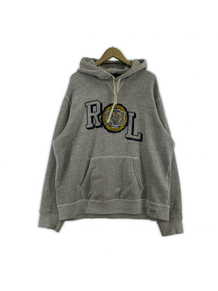 POLO RALPH LAUREN パーカー 前V タイガー L/SPOパーカー XL GRY