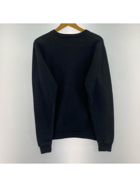 Champion スウェット・トレーナー 90s USA製 LOGO刺繍 黒 XL