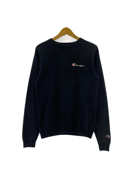 Champion スウェット・トレーナー 90s USA製 LOGO刺繍 黒 XL