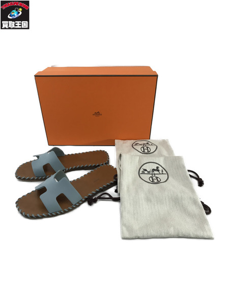 HERMES  オランレザー ライトブルー