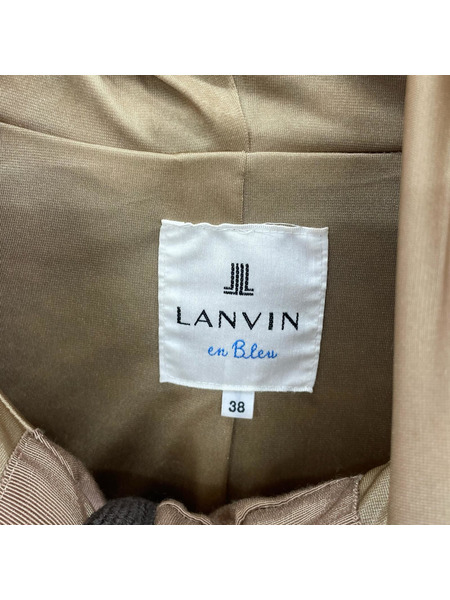 LANVIN en Bleu ジャケット ウール size38 ブラウン