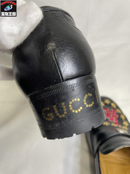 靴 GUCCI/ローファー/LA刺繍/8.5/
