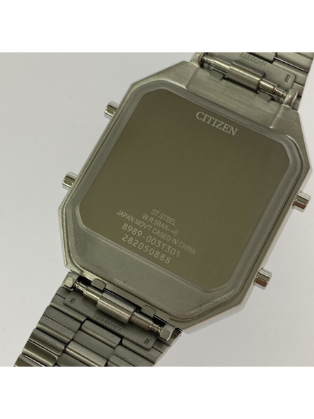 CITIZEN メンズ時計 レコードレーベル/クォーツ/アナデジテンプ