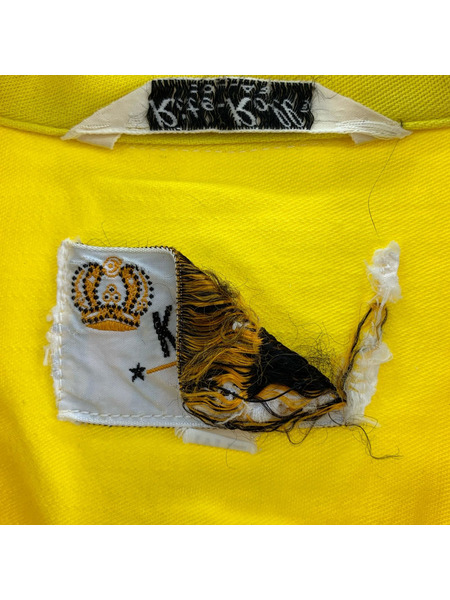 OLD・VINTAGE 半袖シャツ King Louie 60s ボーリングシャツ 黄(ML)