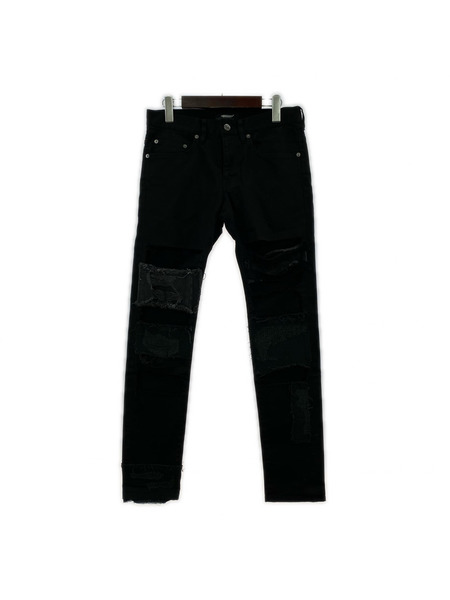 UNDERCOVER パンツ 23SS ハードダメージ パンツ 黒 2