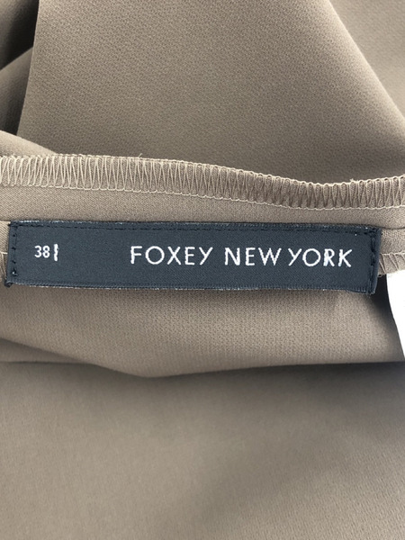 FOXEY NEW YORK ノースリーブ切替ワンピース 38 [値下]