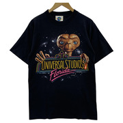 OLD・VINTAGE 90s USA製 UNIVERSAL STUDIOS E.T. ネオン 黒 M