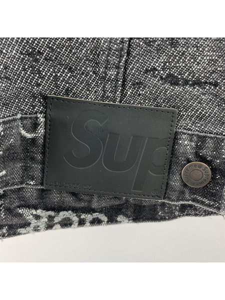 Supreme デニムジャケット 23SS Archive Denim Jacquard Jacket BLK L