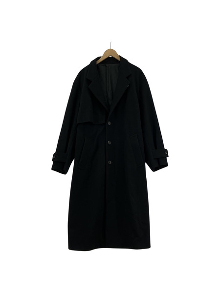 stein 20AW LAYCHESTER COAT (S) 黒