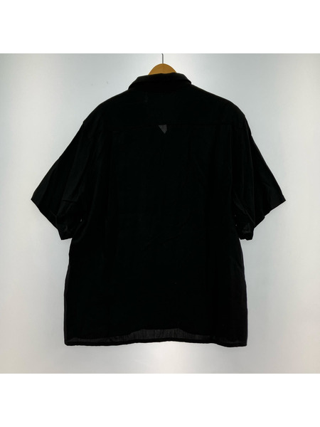 WACKO MARIA 50'S OPEN COLLAR SHIRT S ブラック 24SS-WMS-OC05