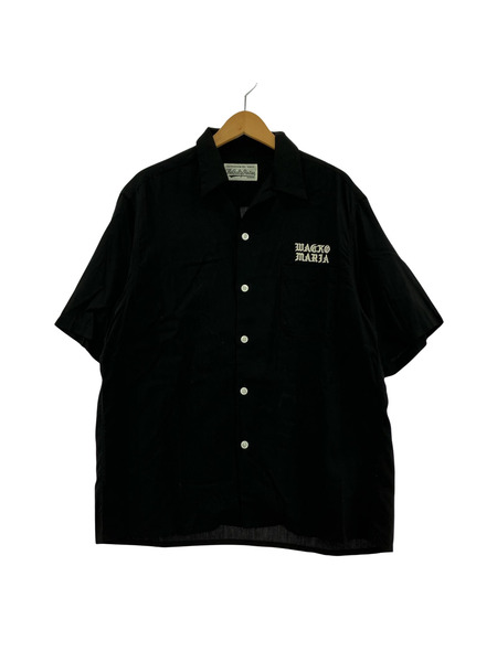 WACKO MARIA 50'S OPEN COLLAR SHIRT S ブラック 24SS-WMS-OC05