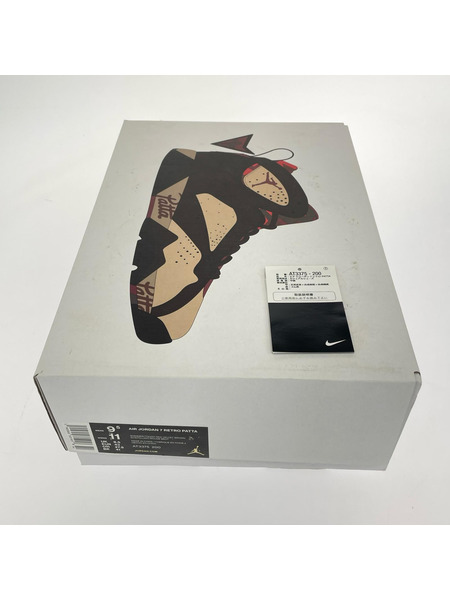 NIKE スニーカー AIR JORDAN 7 RETRO PATTA 27.5cm